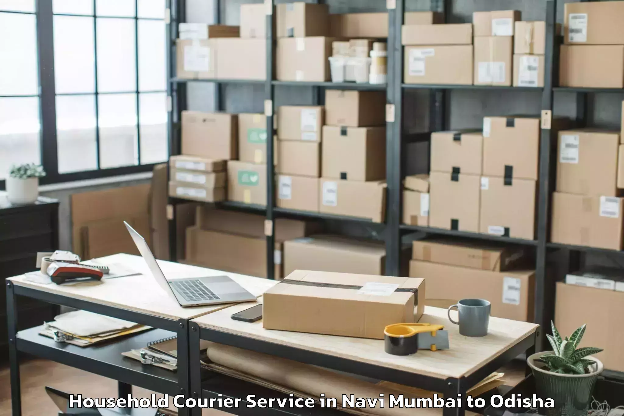 Trusted Navi Mumbai to Bhuban Household Courier